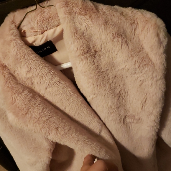 Blush Pink longline Faux Fur Coat. SALE❗️❗️2 Left - Picture 2 of 2
